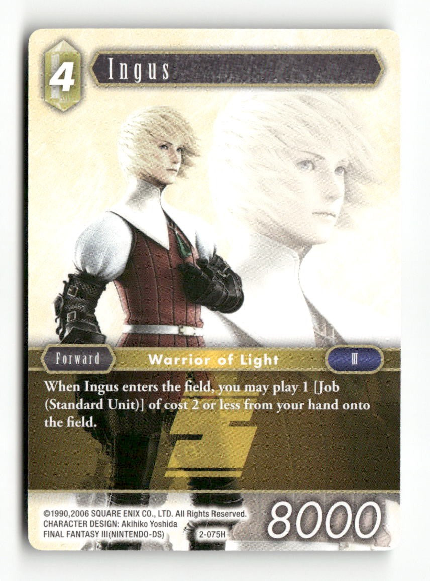 Ingus 2-075H Hero Opus II Final Fantasy Near Mint