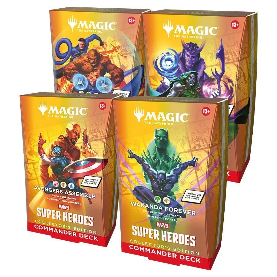 MTG Magic The Gathering Marvel Super Heroes Collector Commander Deck SEALED CASE