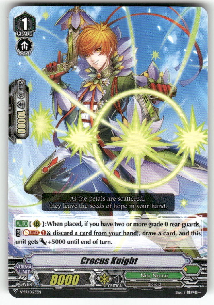 Cardfight Vanguard Crocus Knight #V-PR/0123EN PR