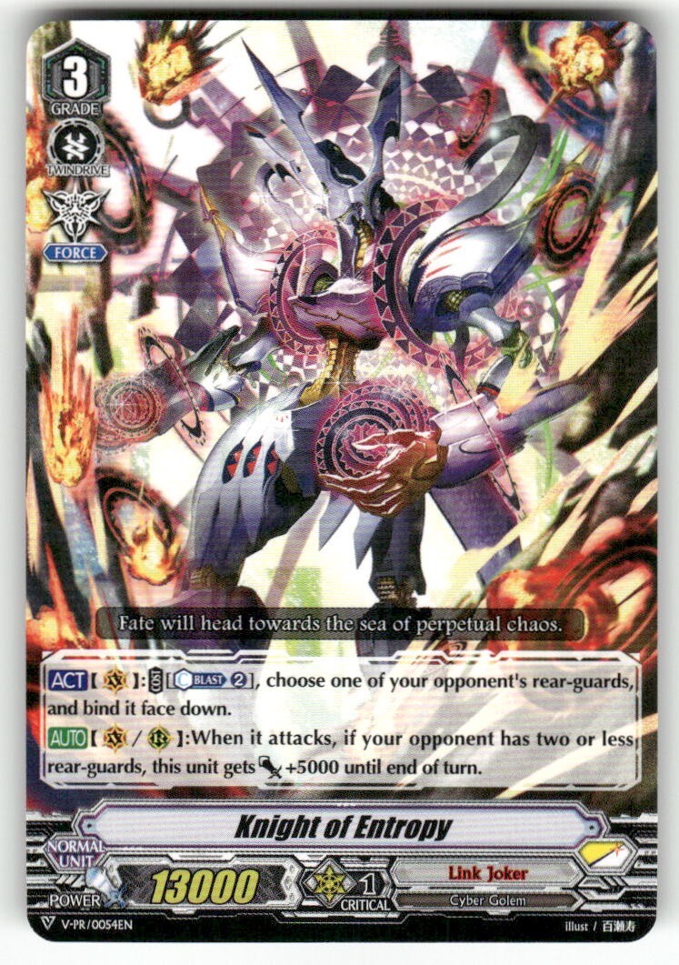 Cardfight Vanguard Knight of Entropy #V-PR/0054EN PR