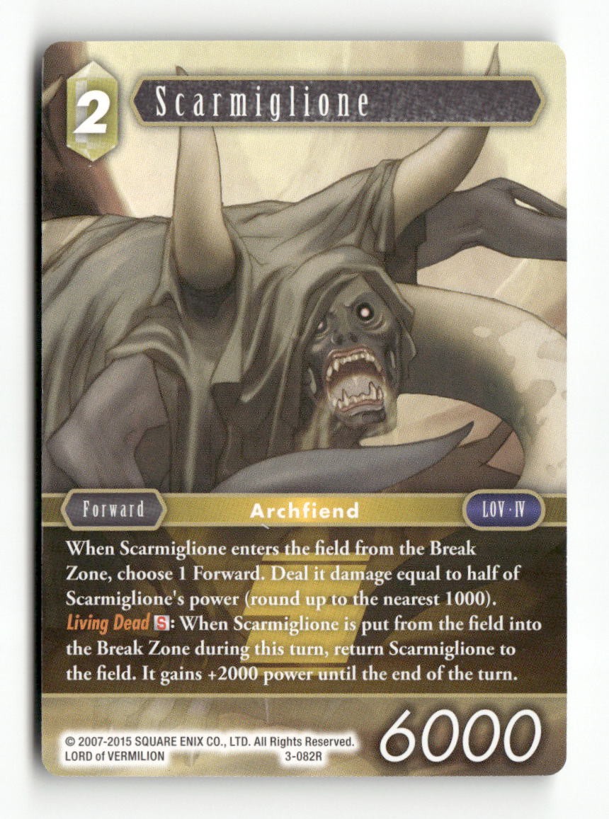 Scarmiglione 3-082R Rare Opus III Final Fantasy Near Mint