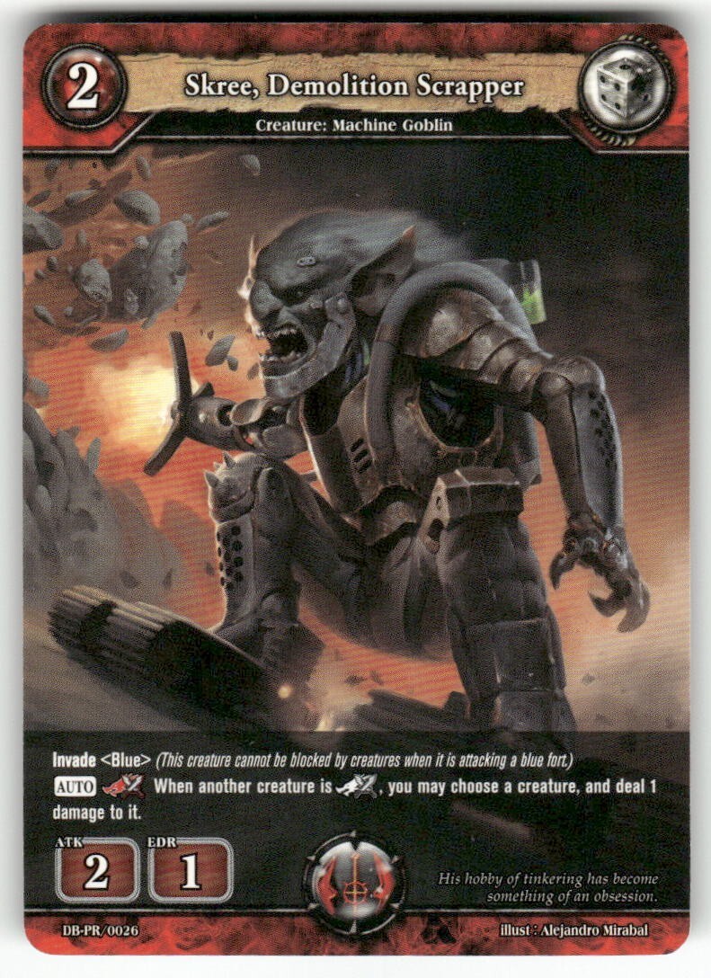 Dragoborne Skree, Demolition Scrapper #DB-PR/0026 Promo
