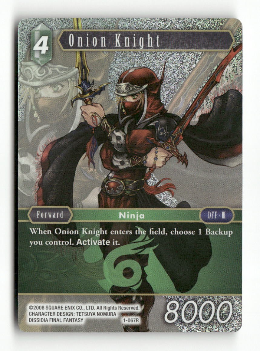 Onion Knight (Ninja) 1-067R Rare Opus I Final Fantasy Foil Near Mint WAVE 1