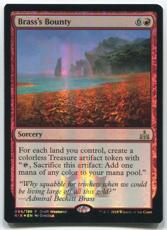 MTG Magic RIX Brass's Bounty Foil #94 Near Mint