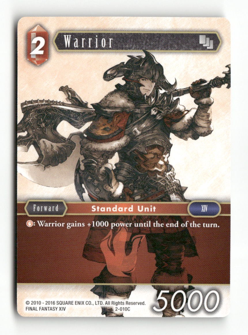 Warrior 2-010C Common Opus II Final Fantasy Near Mint