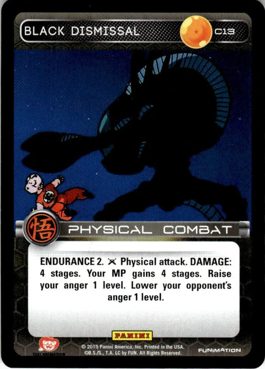 Dragon Ball Z Funimation Panini Black Dismissal #C13 Near Mint