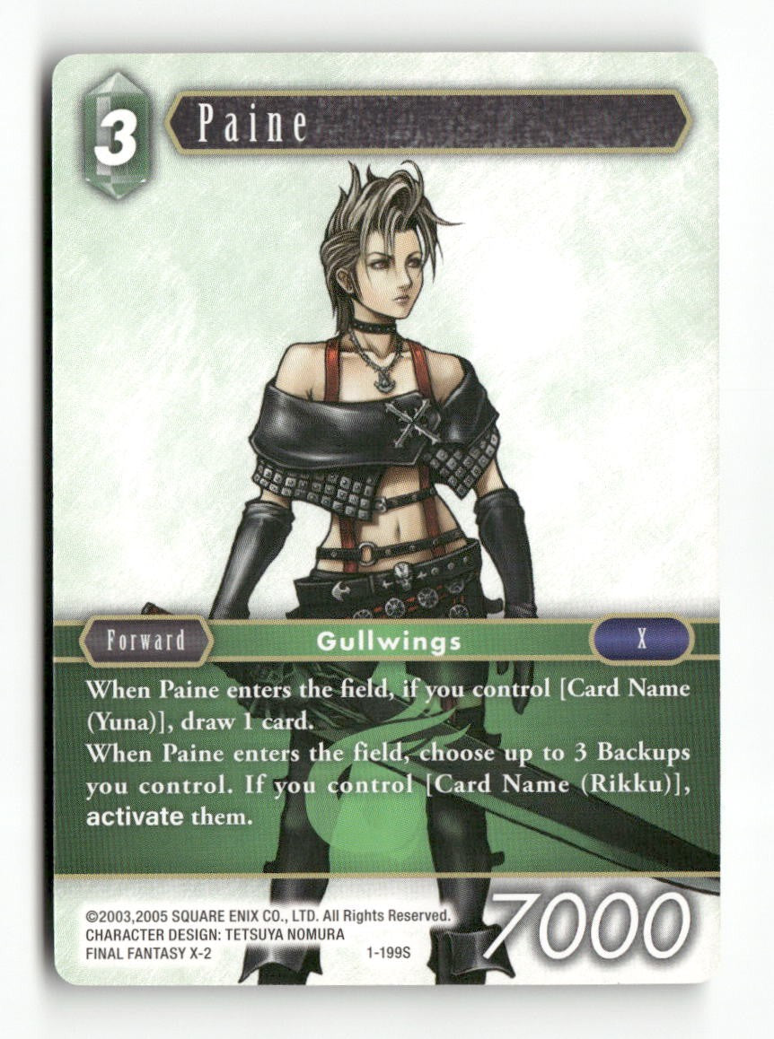 Paine 1-199S Starter Opus I Final Fantasy Near Mint