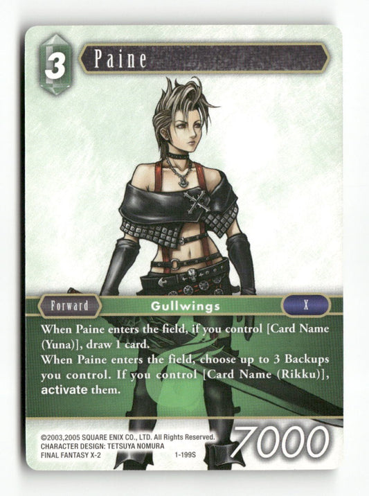 Paine 1-199S Starter Opus I Final Fantasy Near Mint