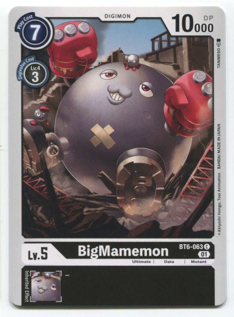 Digimon Card Game BigMamemon #BT6-063 C Near Mint