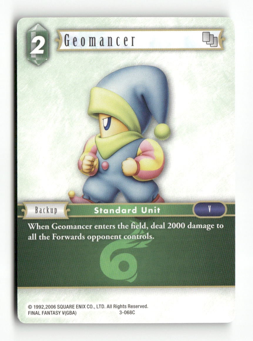 Geomancer 3-068C Common Opus III Final Fantasy Near Mint