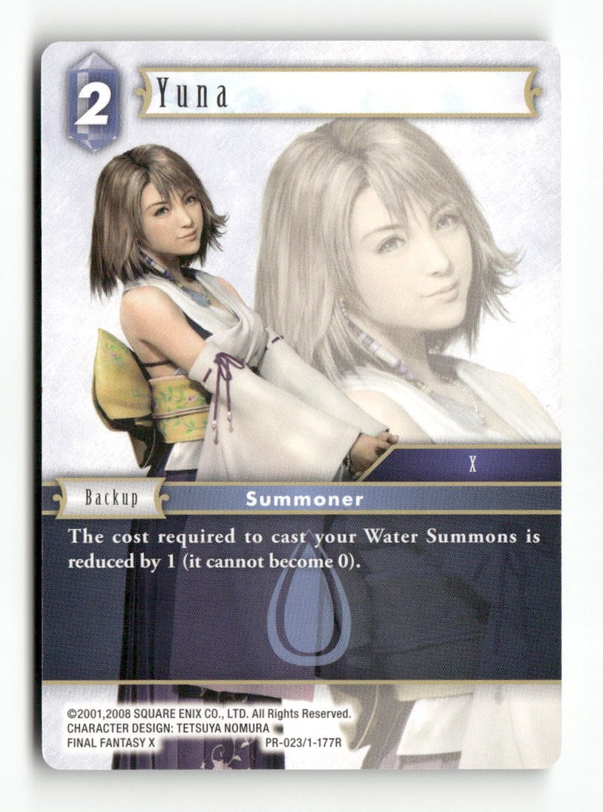 Yuna (Alternate Art Promo) PR-023/1-177R Rare FF: Promo Cards Final Fantasy NM