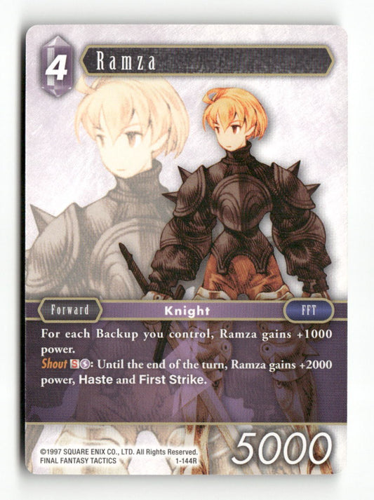 Ramza (Rare) 1-144R Rare Opus I Final Fantasy Near Mint
