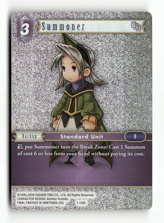 Summoner (Luneth) 1-139C Common Opus I Final Fantasy Foil Near Mint WAVE 1