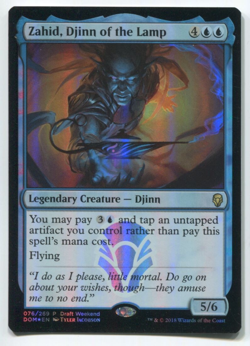 MTG Magic DOM Zahid Djinn of the Lamp Foil #76 Near Mint