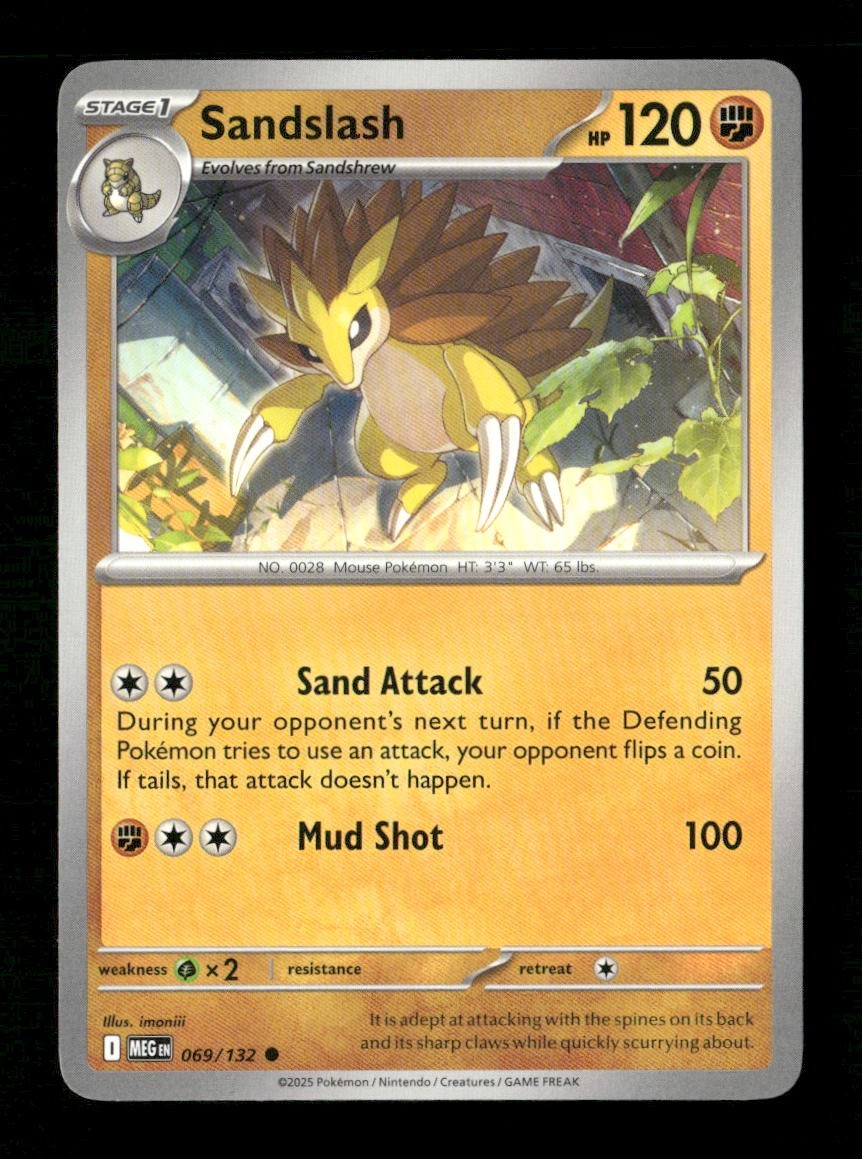 Sandslash #069/132 Normal Pokemon Mega Evolution