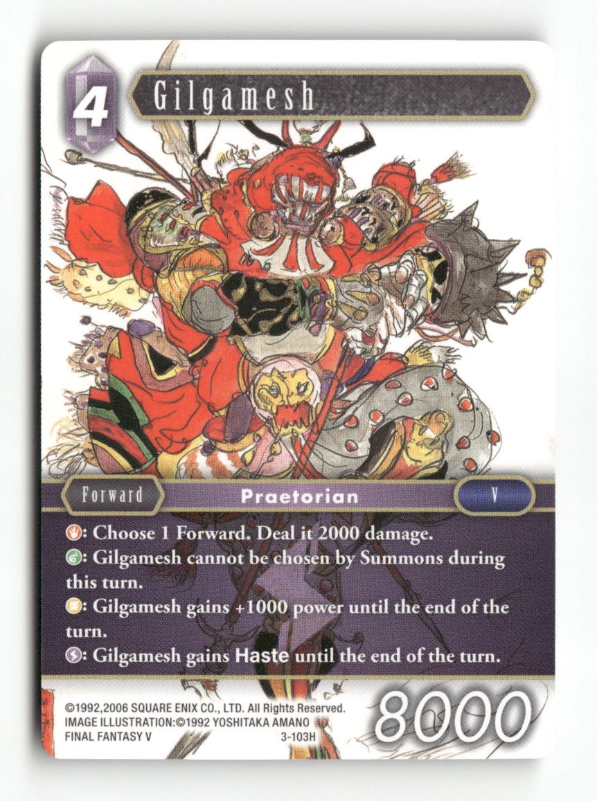 Gilgamesh 3-103H Hero Opus III Final Fantasy Near Mint