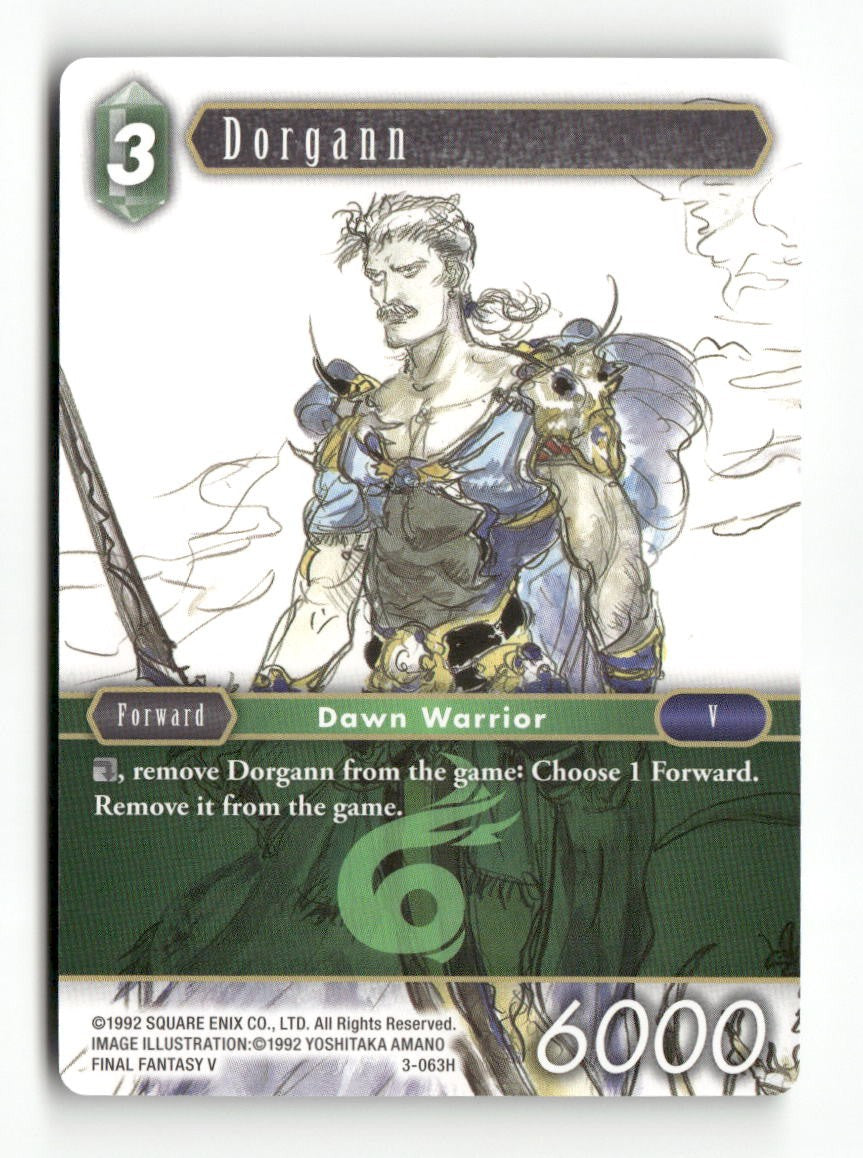 Dorgann 3-063H Hero Opus III Final Fantasy Near Mint