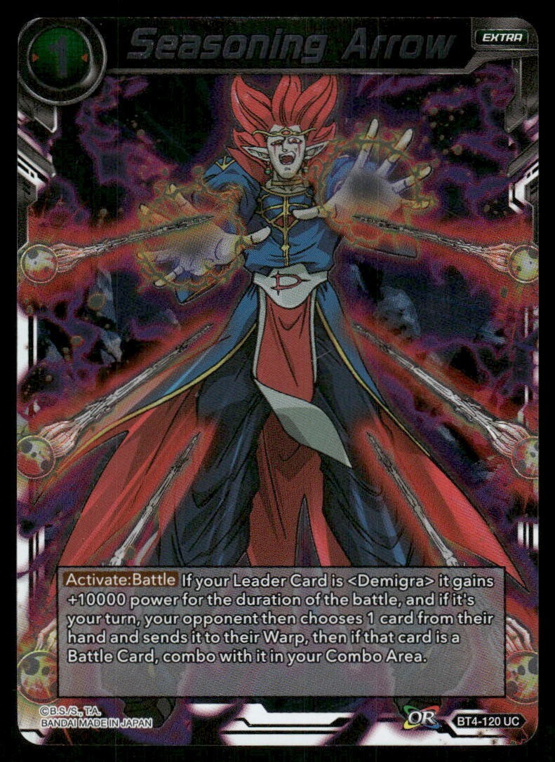 Dragon Ball Super Seasoning Arrow #BT4-120 UC Near Mint Foil