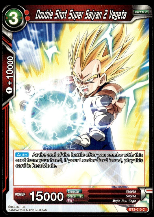 Dragon Ball Super Double Shot Super Saiyan 2 Vegeta #BT2-010 C Near Mint