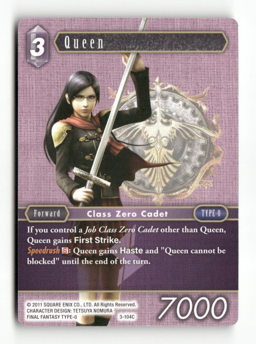 Queen 3-104C Common Opus III Final Fantasy Near Mint
