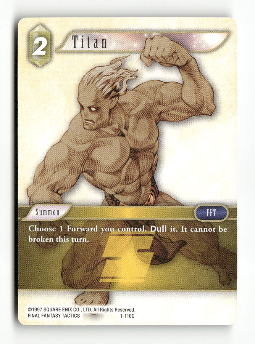 Titan 1-110C Common Opus I Final Fantasy Near Mint