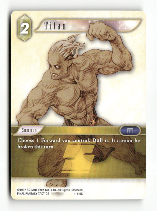 Titan 1-110C Common Opus I Final Fantasy Near Mint