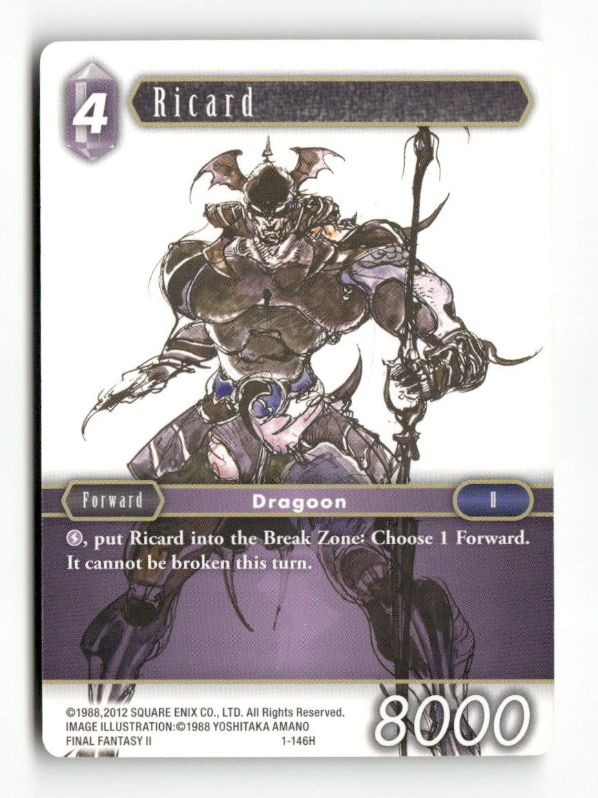 Ricard 1-146H Hero Opus I Final Fantasy Near Mint