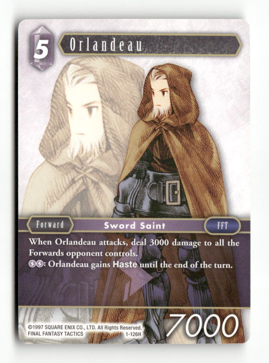 Orlandeau 1-126H Hero Opus I Final Fantasy Near Mint