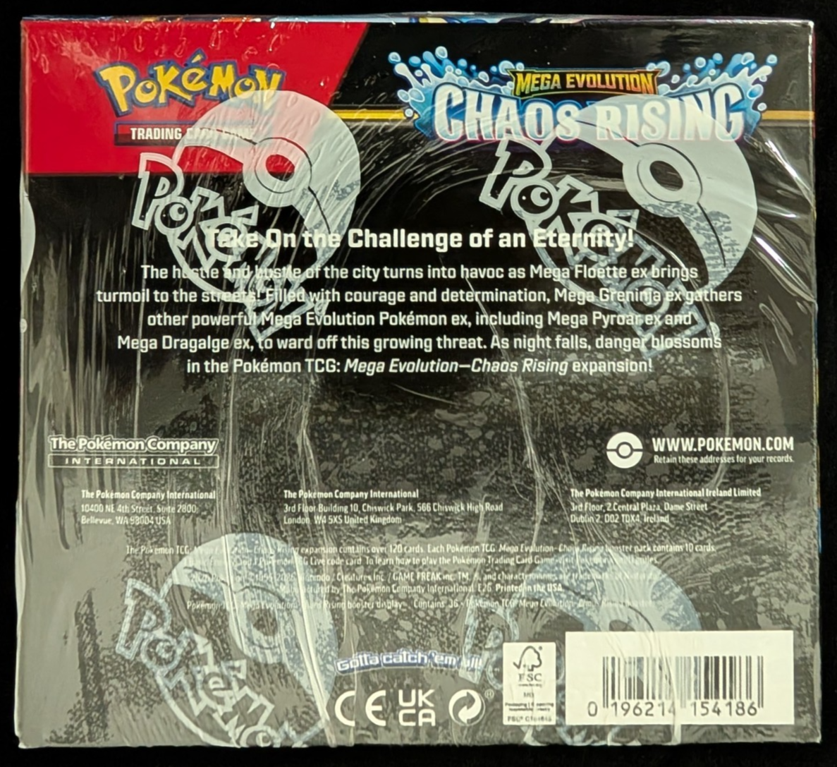 Mega Evolution Perfect Chaos Rising Booster Box NEW SEALED Pokemon TCG FROM CASE