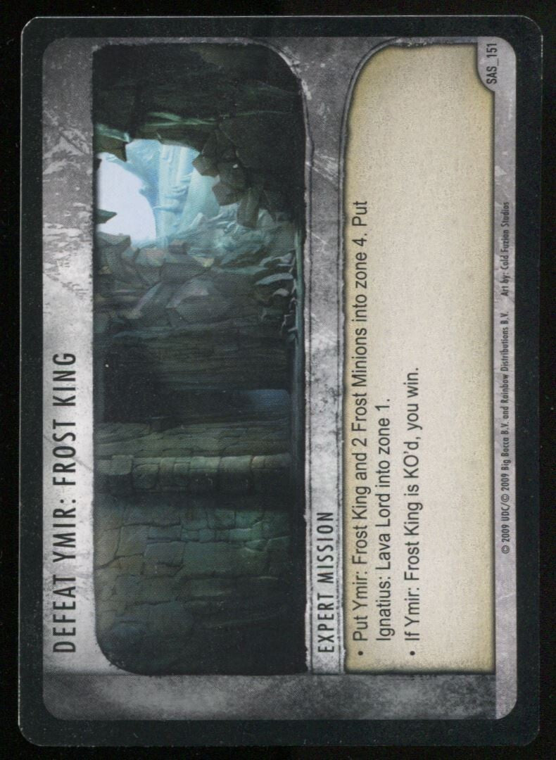 Huntik Upper Deck Rainbow Defeat Ymir Frost King #SAS_151 Near Mint
