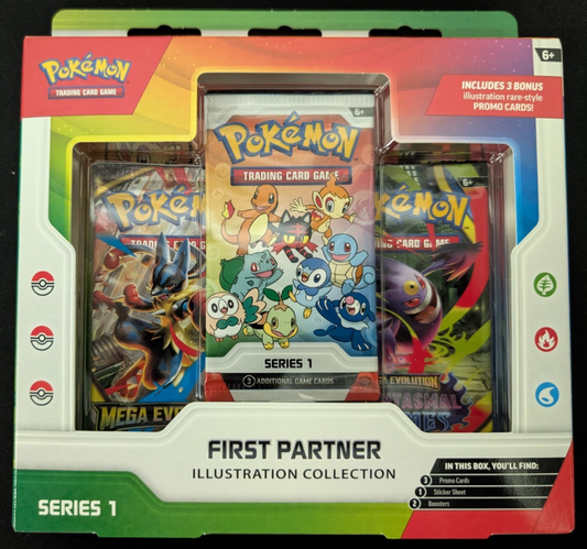 Mega Evolution First Partner Illustration Collection Series 1 Pokemon TCG SEALED