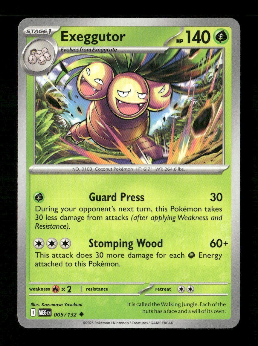 Exeggutor #005/132 Normal Pokemon Mega Evolution