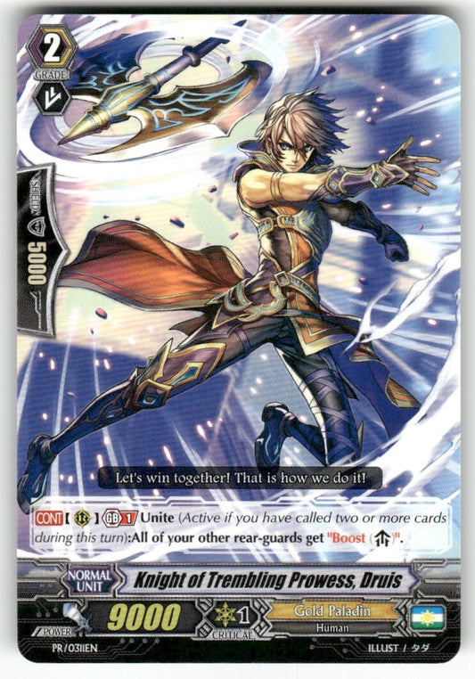 Cardfight Vanguard Knight of Trembling Prowess, Druis #PR/0311EN PR