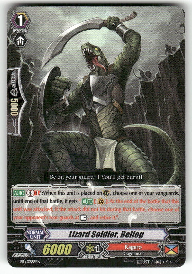 Cardfight Vanguard Lizard Soldier, Bellog - PR/0388EN #PR/0388EN PR