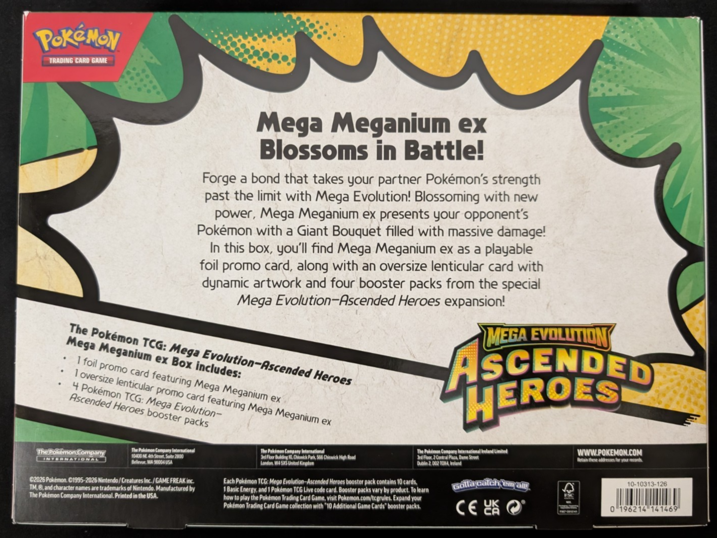 Ascended Heroes Mega Meganium EX Box Collection Pokemon TCG SEALED