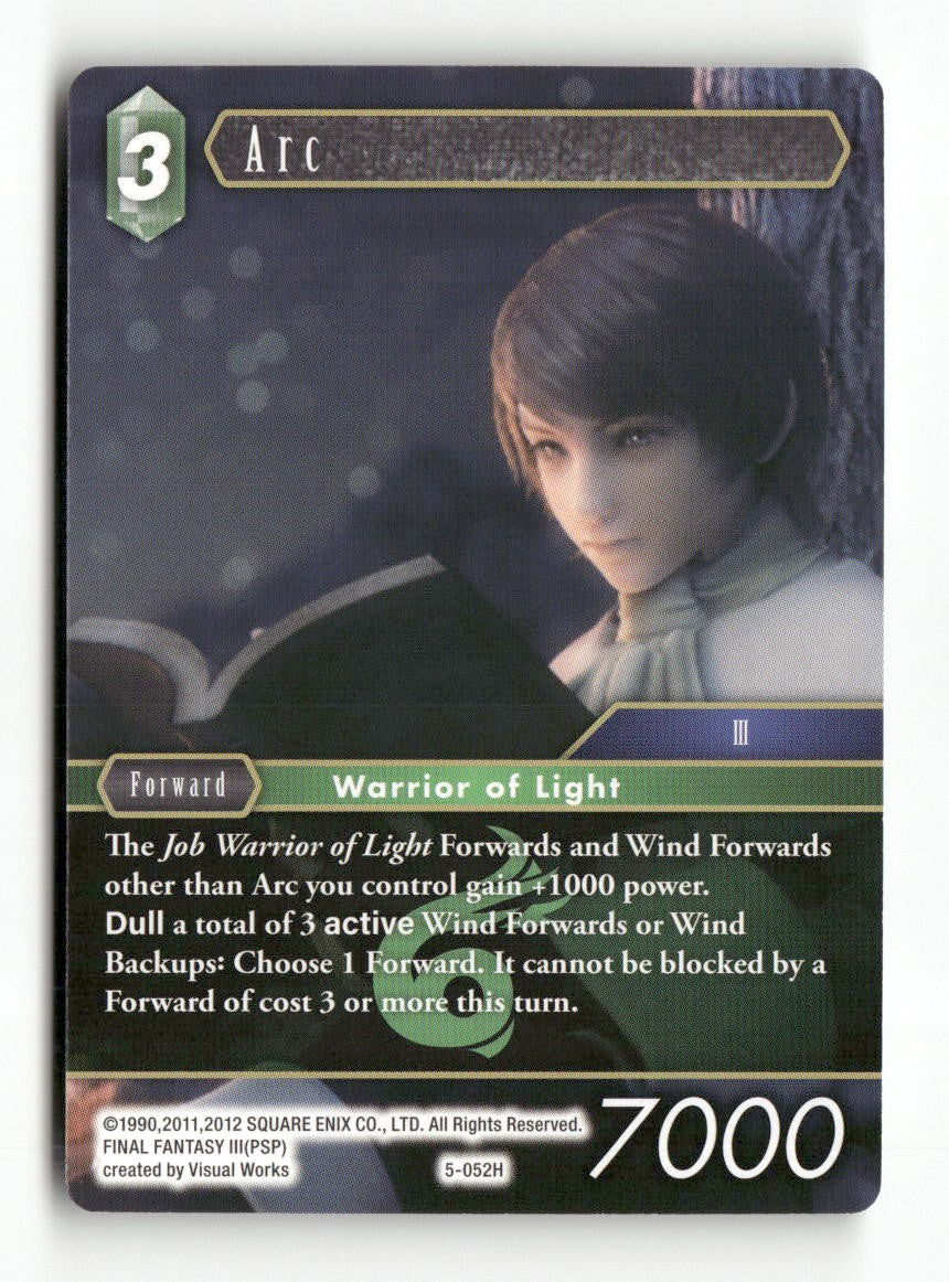 Arc 5-052H Hero Opus V Final Fantasy Near Mint