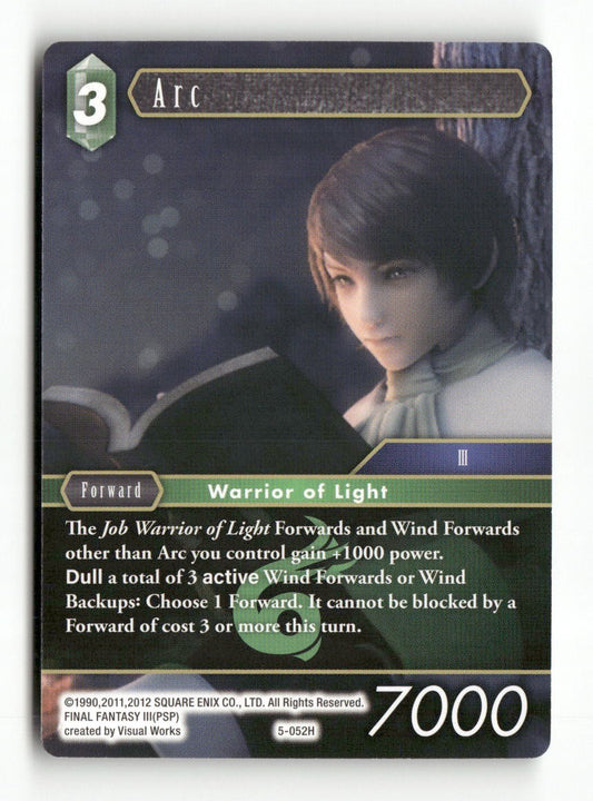 Arc 5-052H Hero Opus V Final Fantasy Near Mint