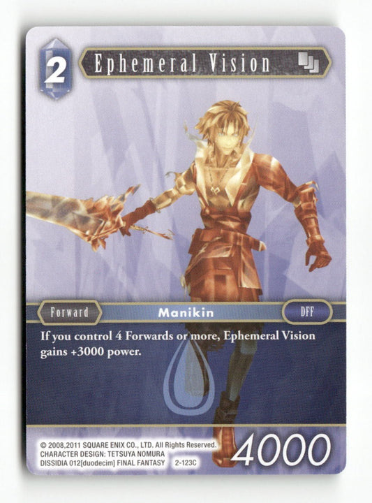 Ephemeral Vision 2-123C Common Opus II Final Fantasy Near Mint
