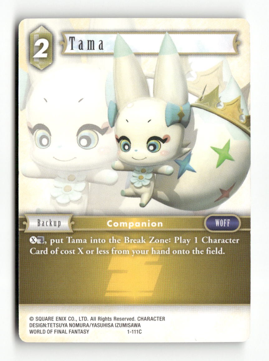 Tama 1-111C Common Opus I Final Fantasy Near Mint