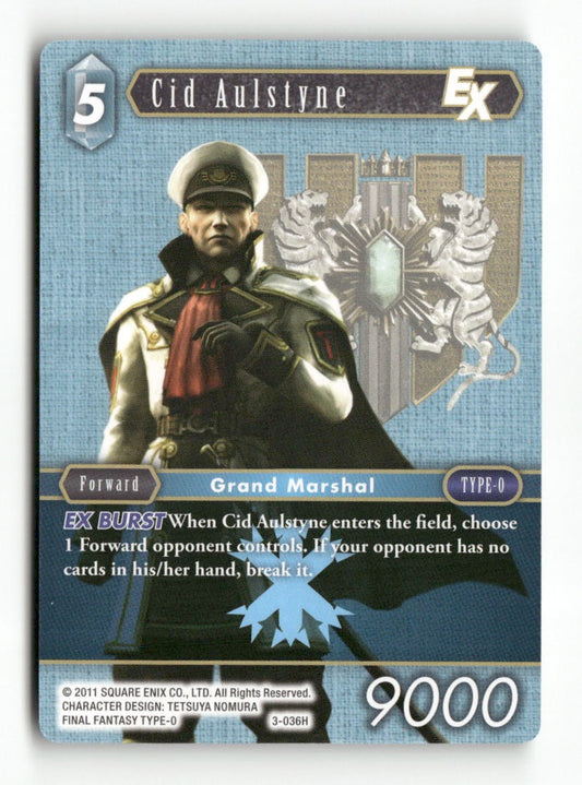 Cid Aulstyne EX 3-036H Hero Opus III Final Fantasy Near Mint