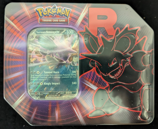Destined Rivals Team Rocket 5 Pack Tin Nidoking EX Pokemon TCG NEW SEALED