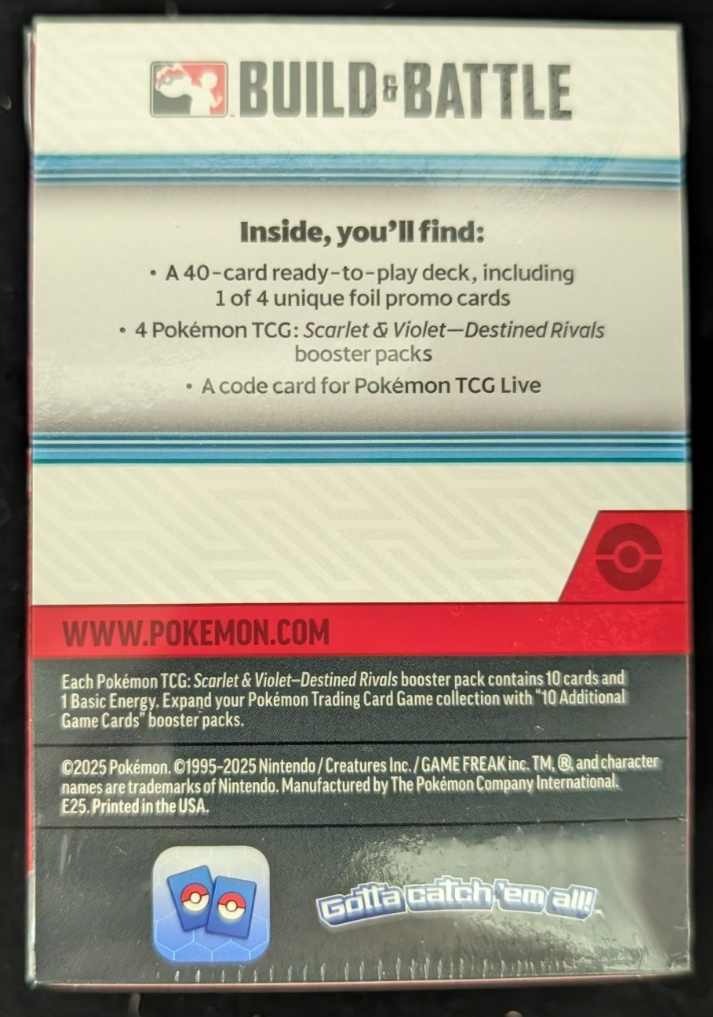 Destined Rivals Build & Battle Prerelease Kit Pokemon TCG NEW SEALED
