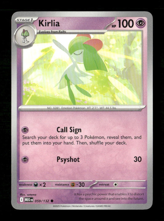 Kirlia #059/132 Normal Pokemon Mega Evolution