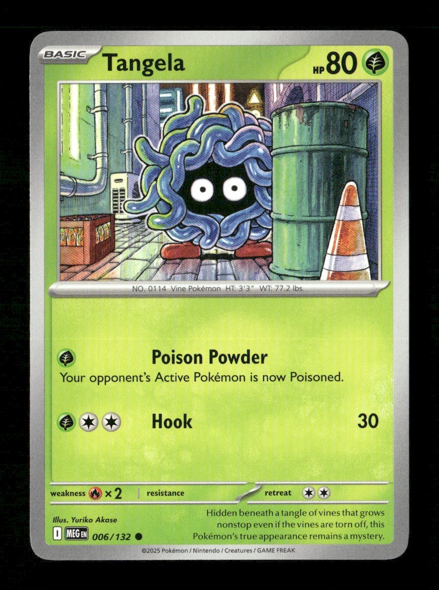 Tangela #006/132 Normal Pokemon Mega Evolution
