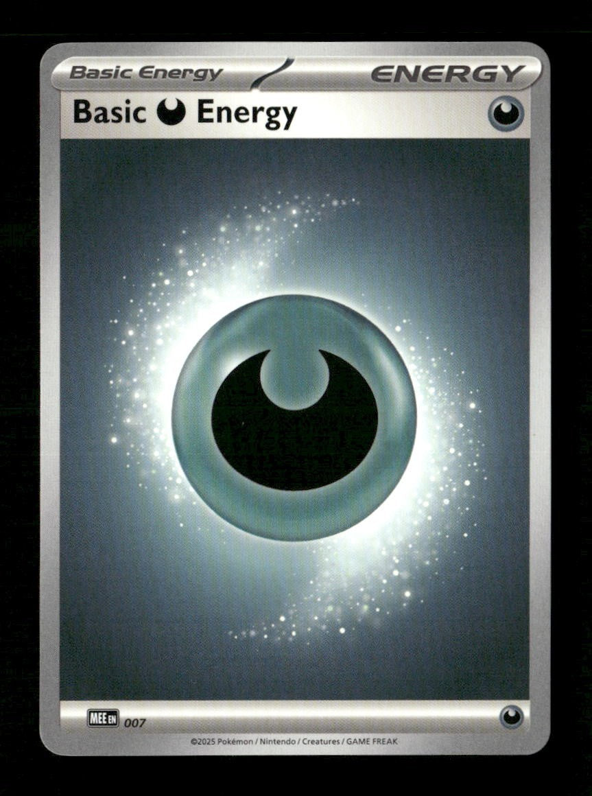 Basic Darkness Energy - 007 #7 Normal Pokemon MEE: Mega Evolution Energies