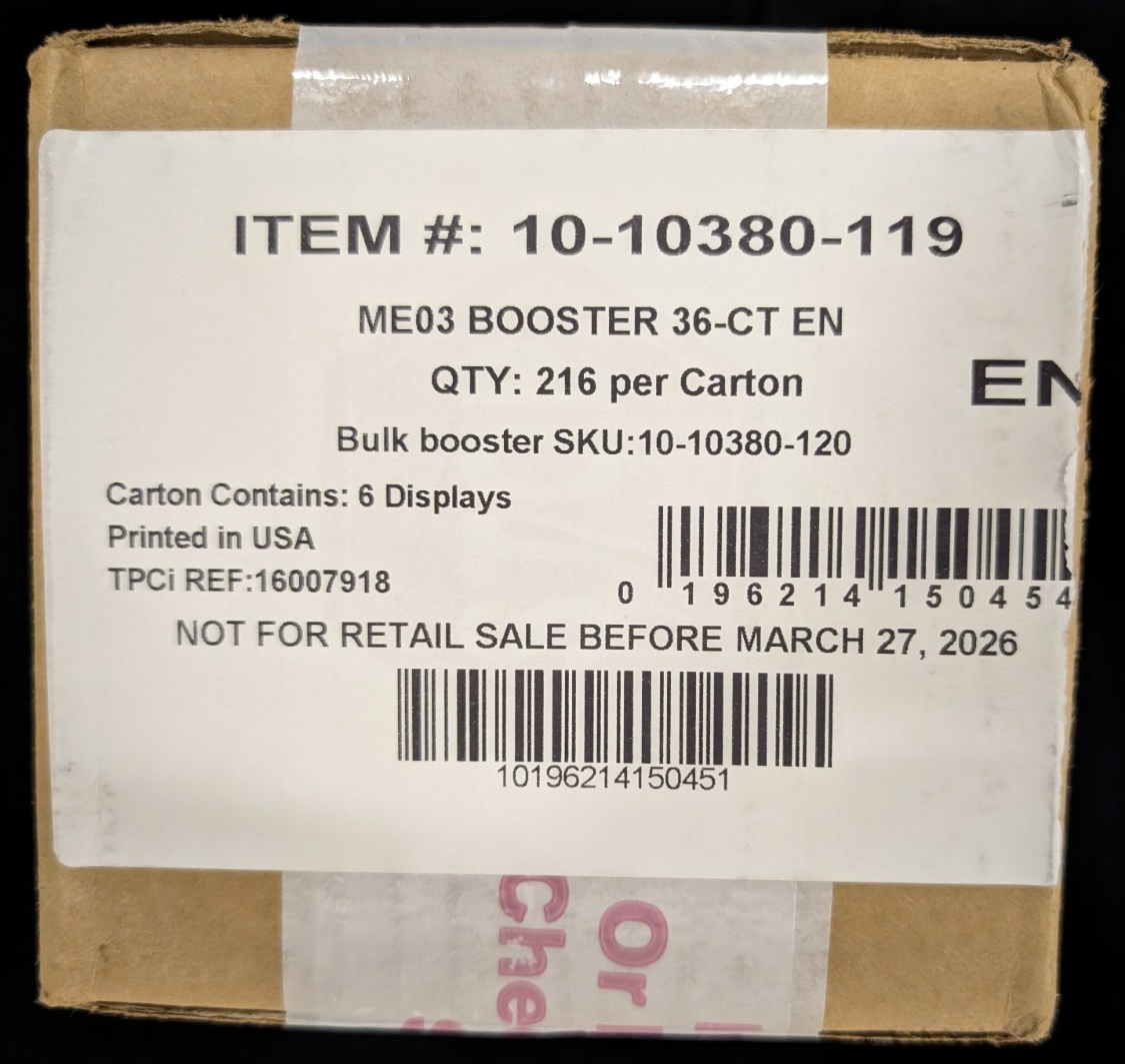 Mega Evolution Perfect Order Booster Box NEW SEALED Pokemon TCG FROM CASE