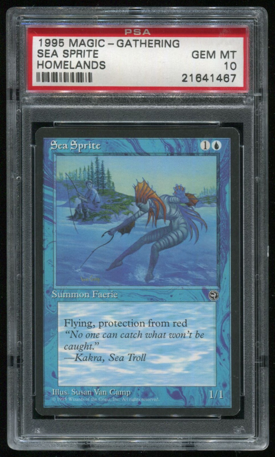 MTG Magic 1995 Homelands Sea Sprite PSA 10 Gem Mint