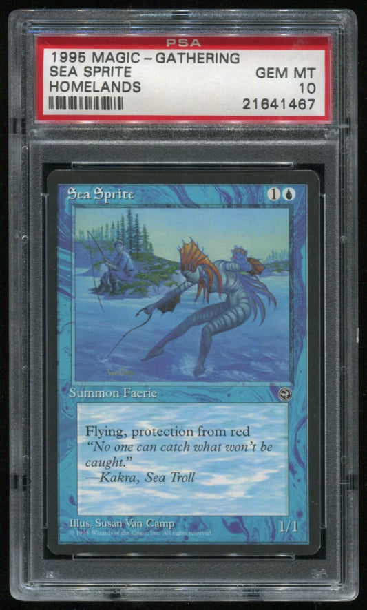 MTG Magic 1995 Homelands Sea Sprite PSA 10 Gem Mint