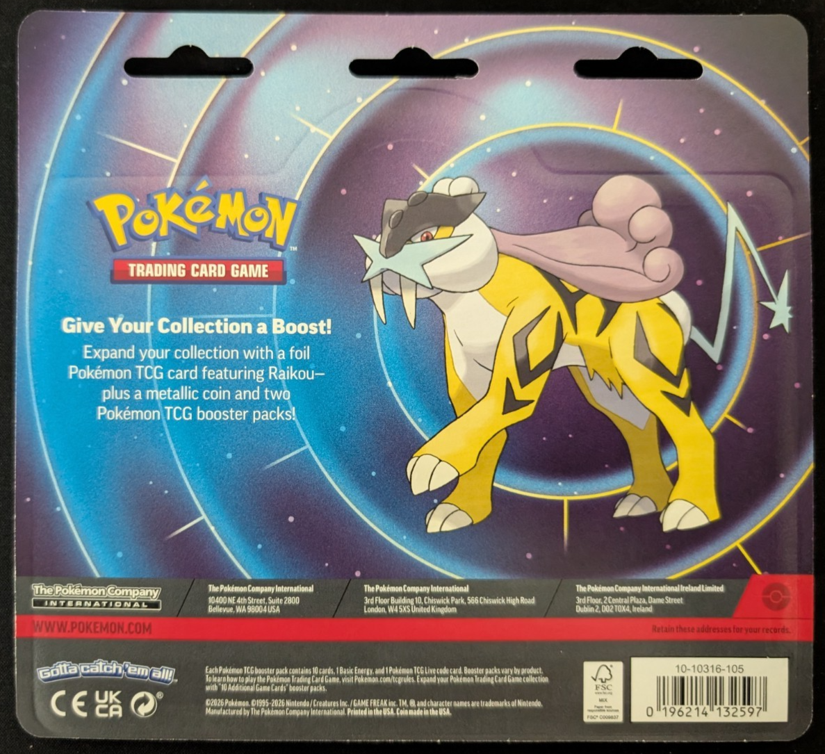 Mega Evolution Phantasmal Flames 2 Pack Blister Raikou Pokemon TCG NEW SEALED