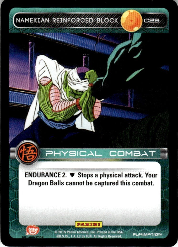 Dragon Ball Z Funimation Panini Namekian Reinforced Block #C29 Near Mint